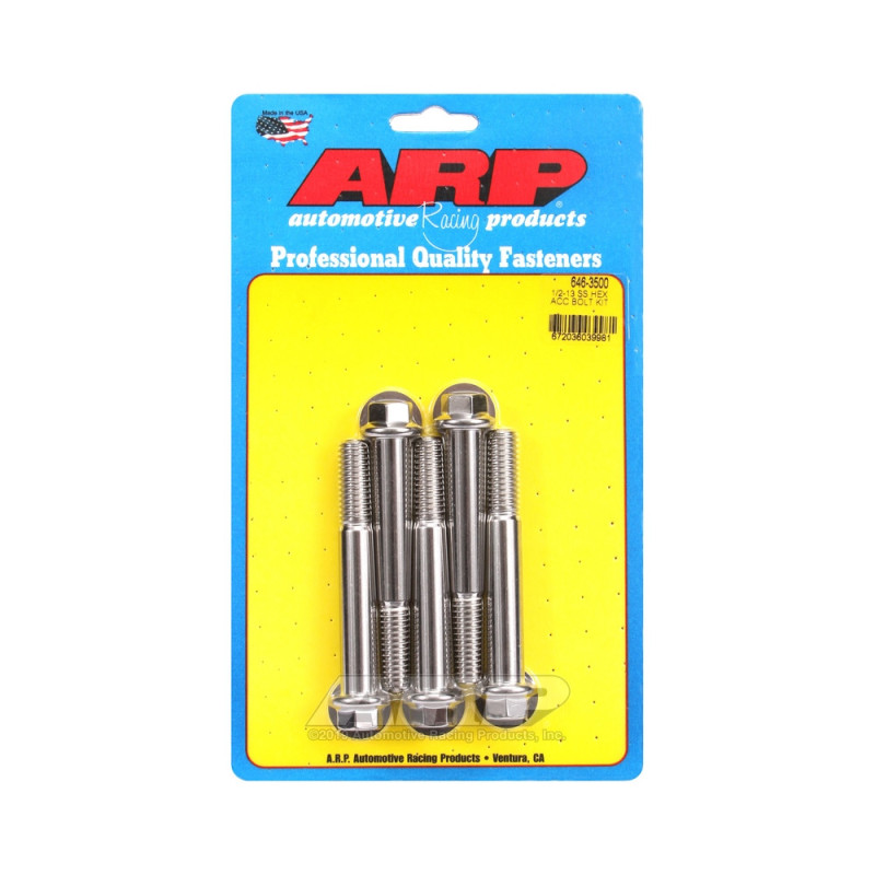 Șuruburi și piulițe universale ARP 1/2-13 – Șuruburi hexagonale din oțel inoxidabil x5 - ARP-646-3500 - 646-3500 - 3666618194141